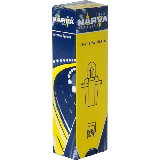 Лампа NARVA BAX1.2W B8.3d 24V с серым патроном 90521353