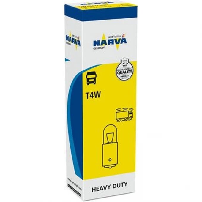 Лампа NARVA HEAVY DUTY 24V T4W 4W BA9s 78703273 Лампа NARVA HEAVY DUTY 24V T4W 4W BA9s 78703273