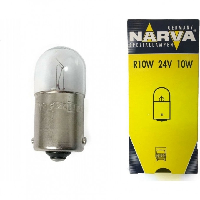 Лампа NARVA R10W 24V 10W BA15S 102579811 Лампа NARVA R10W 24V 10W BA15S 102579811