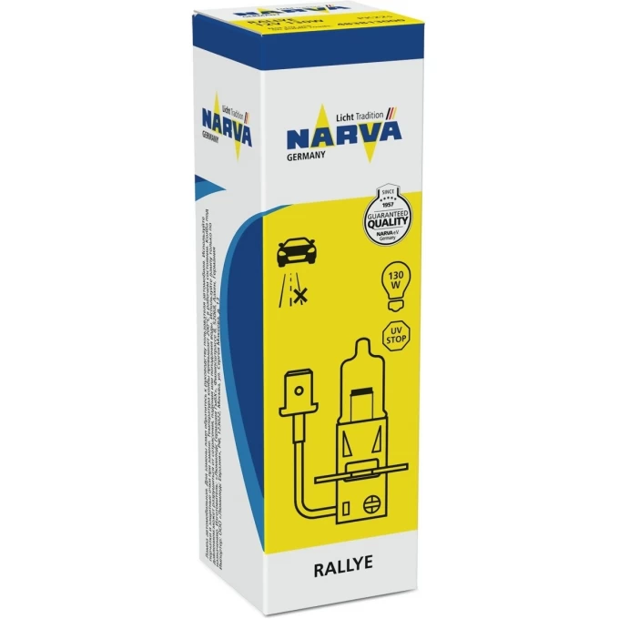 Лампа NARVA RALLYE H3 12V 130W PK22s 47386707 Лампа NARVA RALLYE H3 12V 130W PK22s 47386707