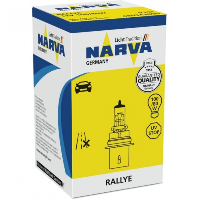 Лампа NARVA RALLYE HB1R 12V 100/80W P29t 81074062 Лампа NARVA RALLYE HB1R 12V 100/80W P29t 81074062