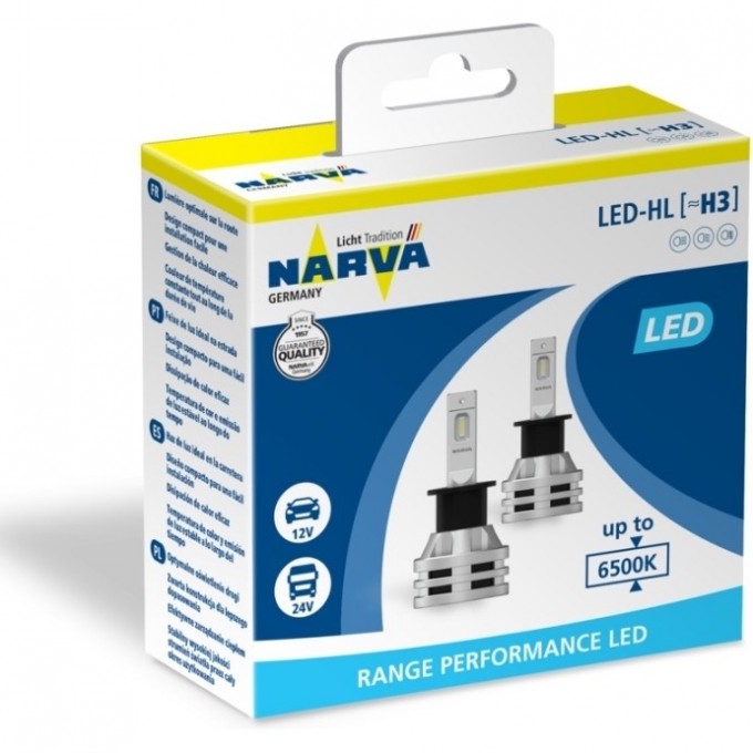 Лампа NARVA RANGE PERFORMANCE LED H3 RPL2 NVA X2 19W 61898014 Лампа NARVA RANGE PERFORMANCE LED H3 RPL2 NVA X2 19W 61898014