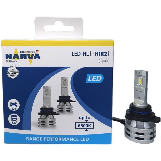 Лампа NARVA RANGE PERFORMANCE LED HIR2 6500K 72482289 Лампа NARVA RANGE PERFORMANCE LED HIR2 6500K 72482289