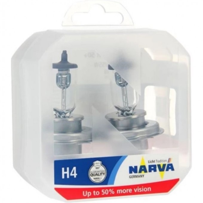 Лампа NARVA RANGE POWER 150 12V H4 60/55W P43t 2 шт. 46184748 Лампа NARVA RANGE POWER 150 12V H4 60/55W P43t 2 шт. 46184748