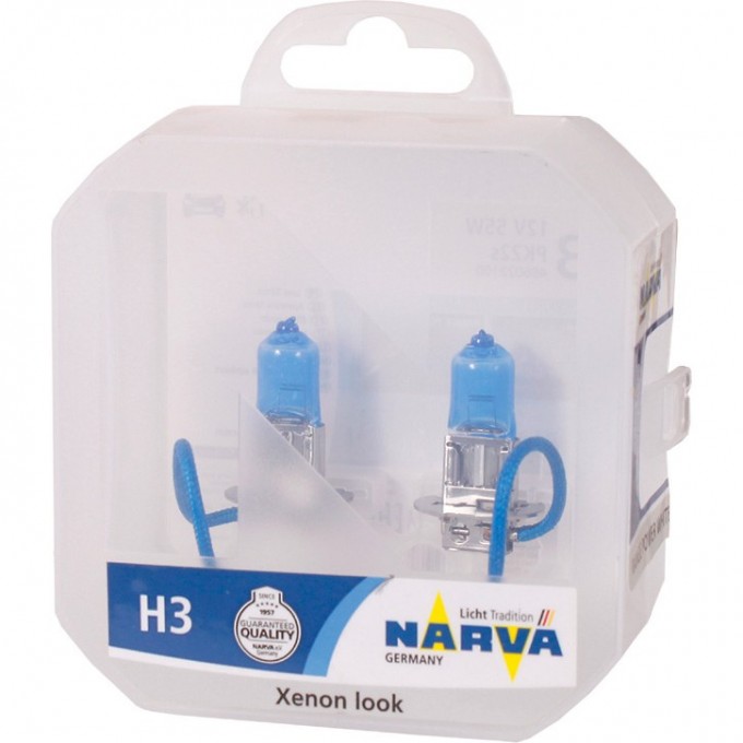 Лампа NARVA RANGE POWER WHITE H3 12V 55W PK22s 2 шт. 117109613 Лампа NARVA RANGE POWER WHITE H3 12V 55W PK22s 2 шт. 117109613