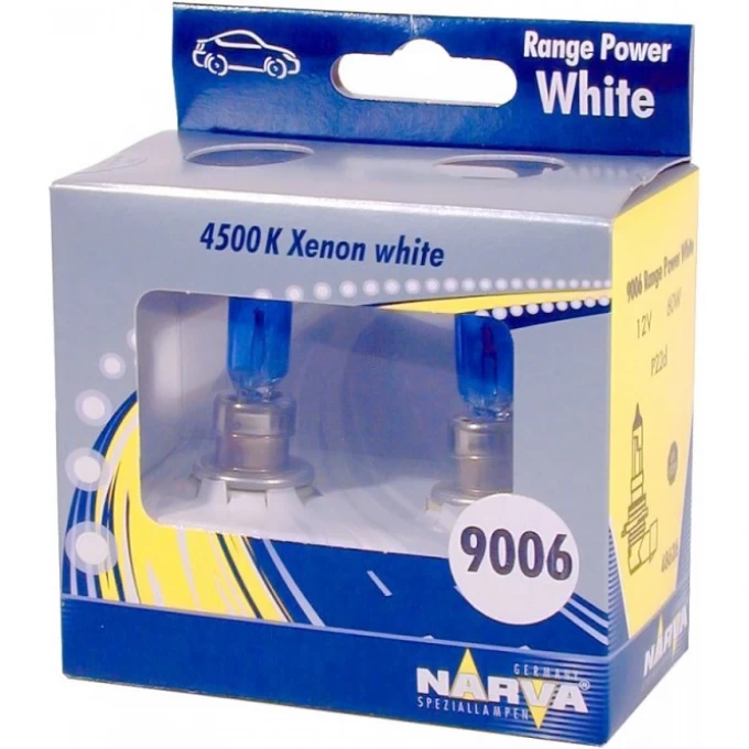 Лампа NARVA RANGE POWER WHITE HB4 9006 RPW P22d S2 12V 55W 2шт. 84208424 Лампа NARVA RANGE POWER WHITE HB4 9006 RPW P22d S2 12V 55W 2шт. 84208424