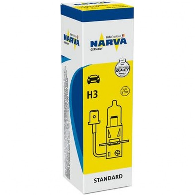 Лампа NARVA STANDARD 12V H3 55W PK22s 78702266 Лампа NARVA STANDARD 12V H3 55W PK22s 78702266